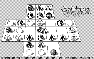 Solitaire atari screenshot